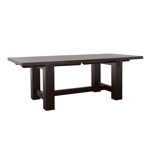 Calandra 121-inch Extension Leaf Dining Table Vintage Java