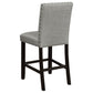 Kentfield Fabric Upholstered Counter Chair Grey (Set of 2)