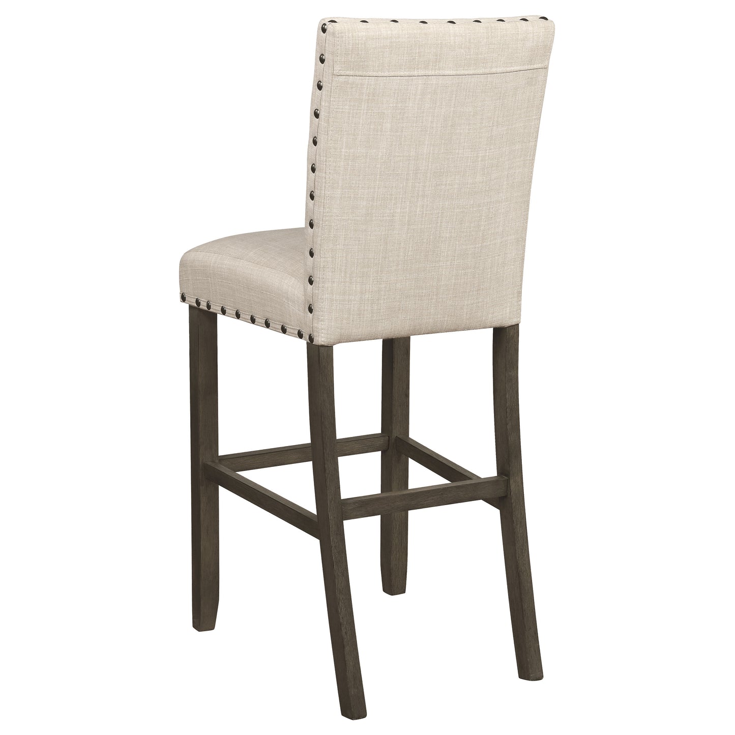 Ralland Fabric Upholstered Bar Chair Beige (Set of 2)