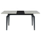 Mina Rectangular 65-inch Extension Dining Table Grey Ceramic