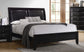 Briana Wood California King Panel Bed Black