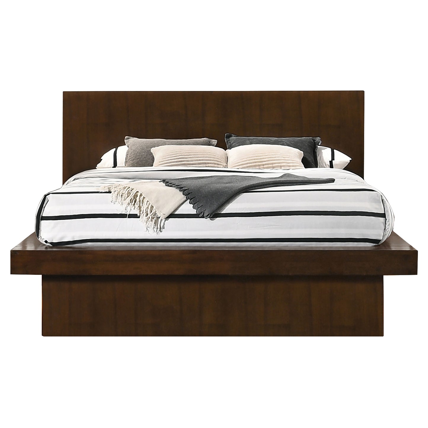 Jessica 5-piece Queen LED Bedroom Set Cappuccino