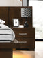 Jessica 5-piece Queen LED Bedroom Set Cappuccino