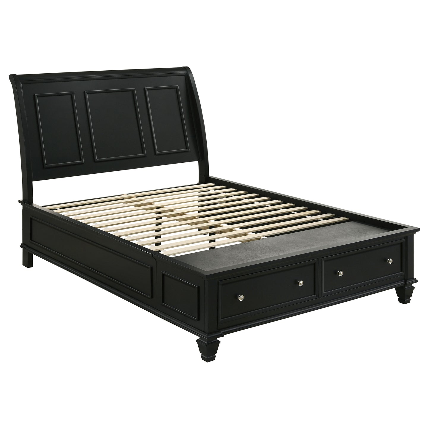 Sandy Beach 4-piece Queen Bedroom Set Black