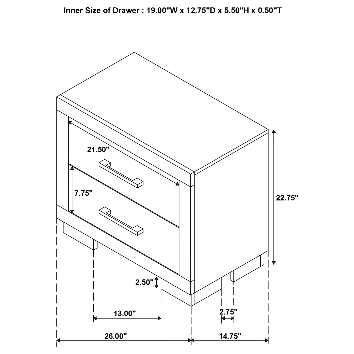 Jessica 5-piece Queen LED Bedroom Set Snow White