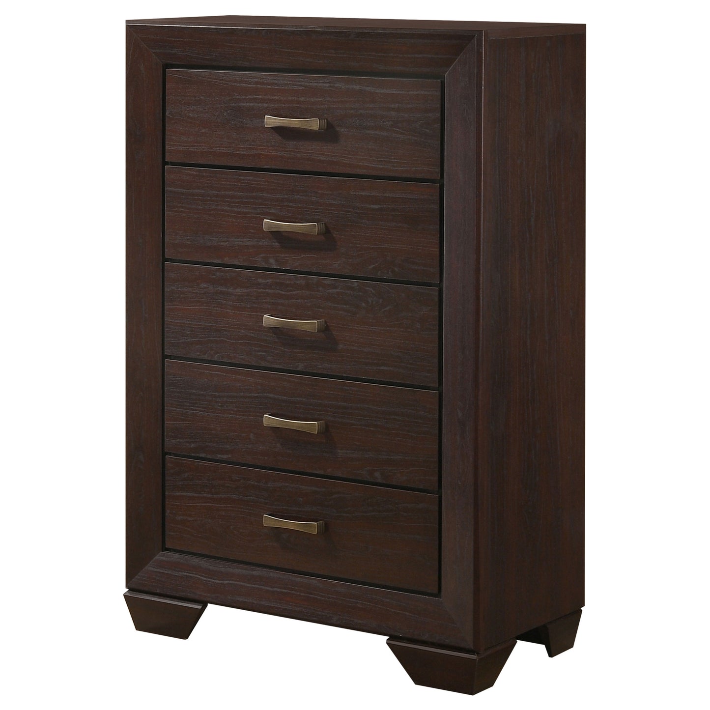 Kauffman 5-drawer Bedroom Chest Dark Cocoa