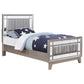 Leighton 4-piece Twin Bedroom Set Metallic Mercury