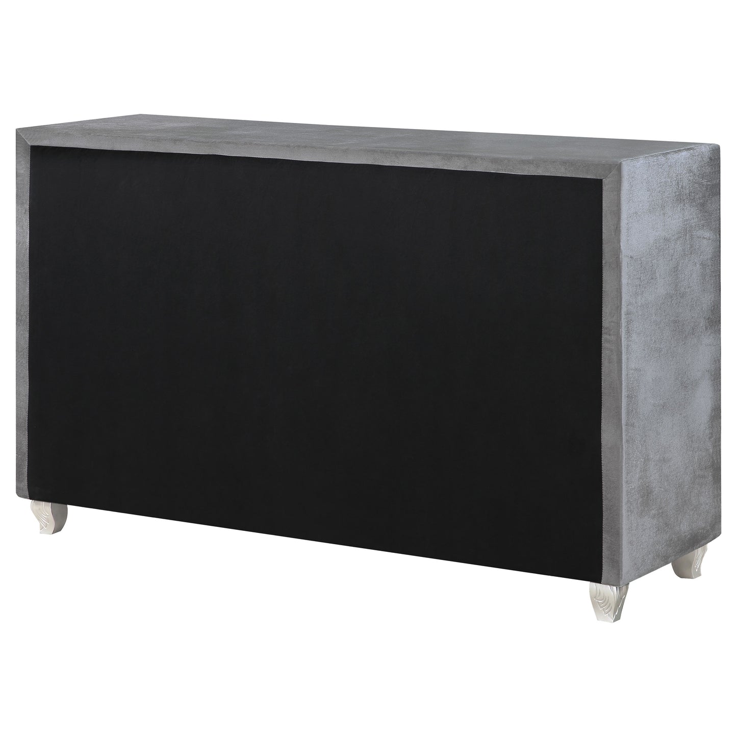 Deanna 7-drawer Upholstered Dresser Grey