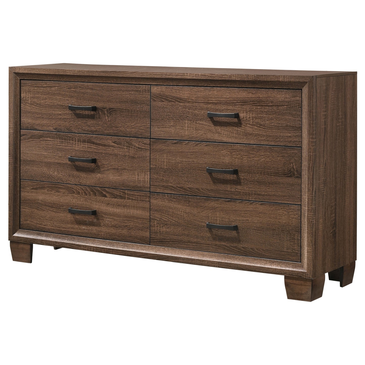 Brandon 6-drawer Dresser Warm Brown