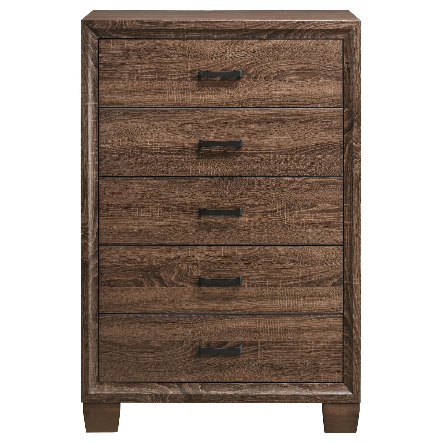 Brandon 5-drawer Bedroom Chest Warm Brown