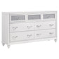 Barzini 4-piece California King Bedroom Set White