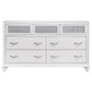 Barzini 7-drawer Dresser White