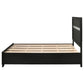 Miranda 51-inch Wood Full Storage Panel Bed Black