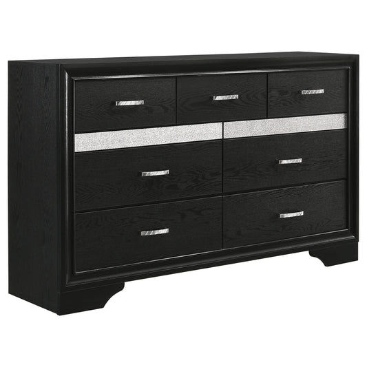 Miranda 7-drawer Dresser Black