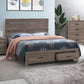 Brantford Wood Eastern King Storage Panel Bed Barrel Oak