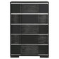 Blacktoft 5-drawer Bedroom Chest Black