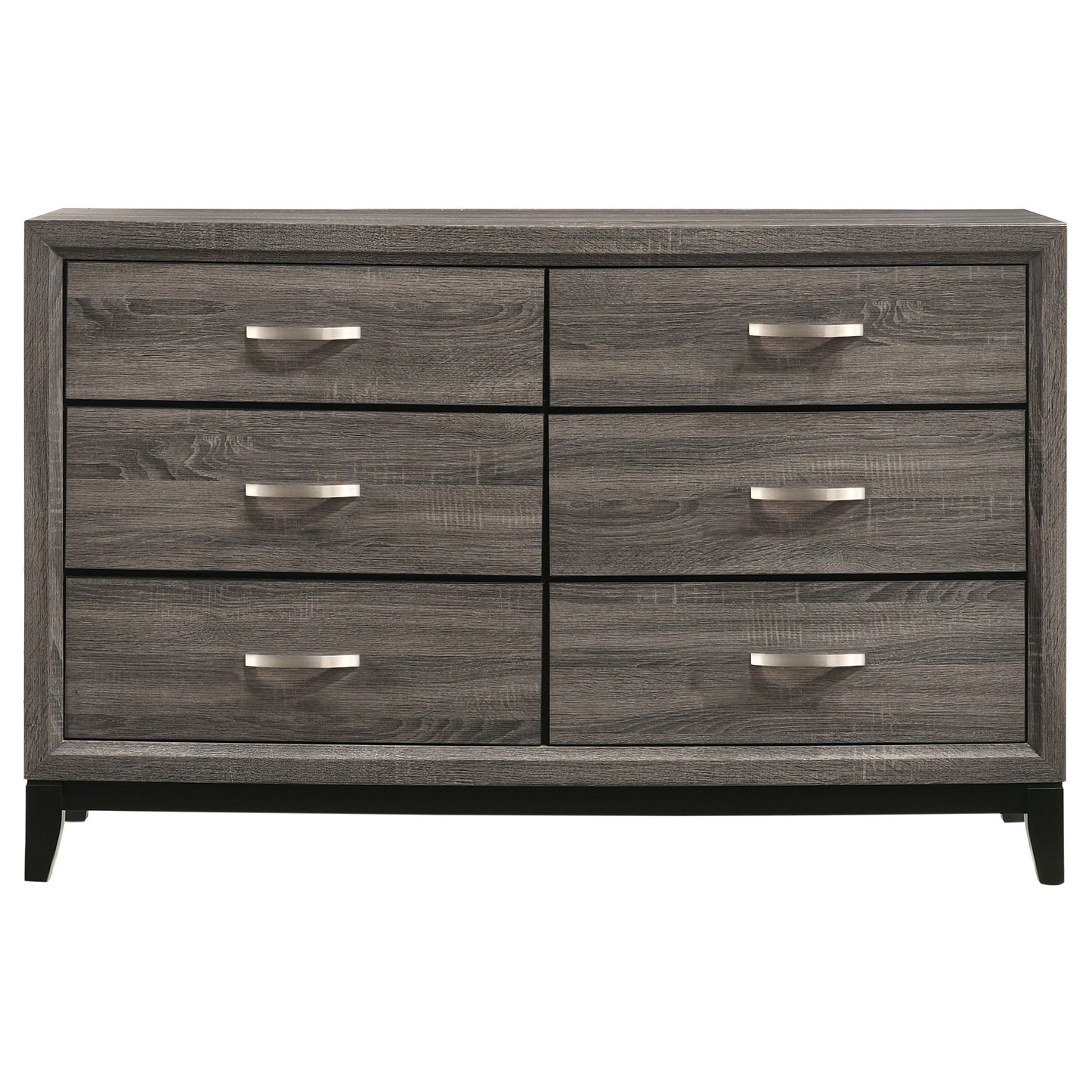 Watson 6-drawer Dresser Grey Oak