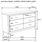 Watson 6-drawer Dresser Grey Oak