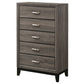 Watson 5-drawer Bedroom Chest Grey Oak