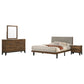 Mays 4-piece Eastern King Bedroom Set Walnut