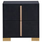 Marceline 2-drawer Nightstand Black