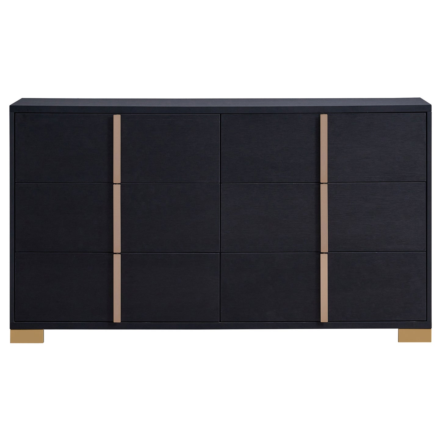 Marceline 6-drawer Dresser Black