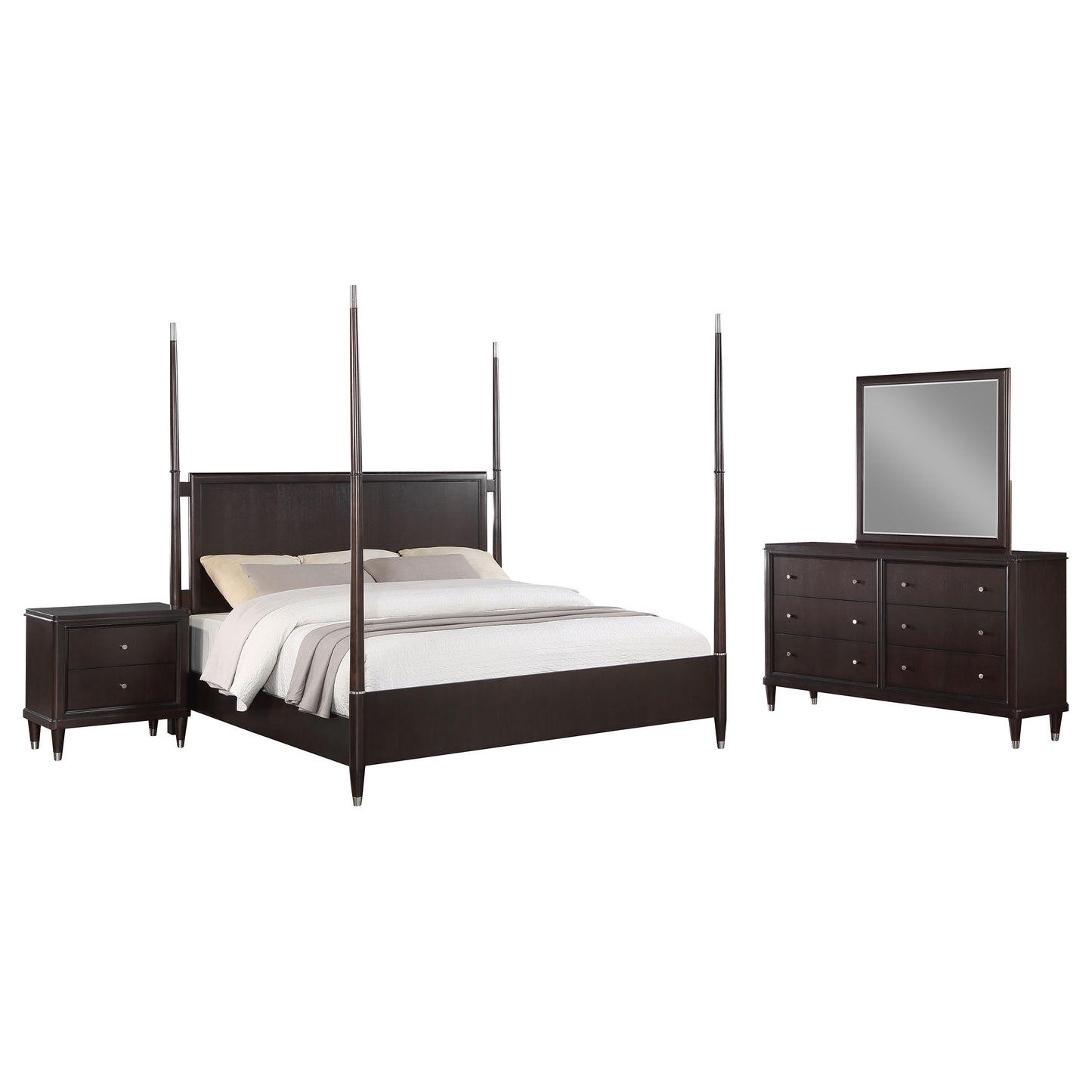 Emberlyn 4-piece Eastern King Bedroom Set Brown