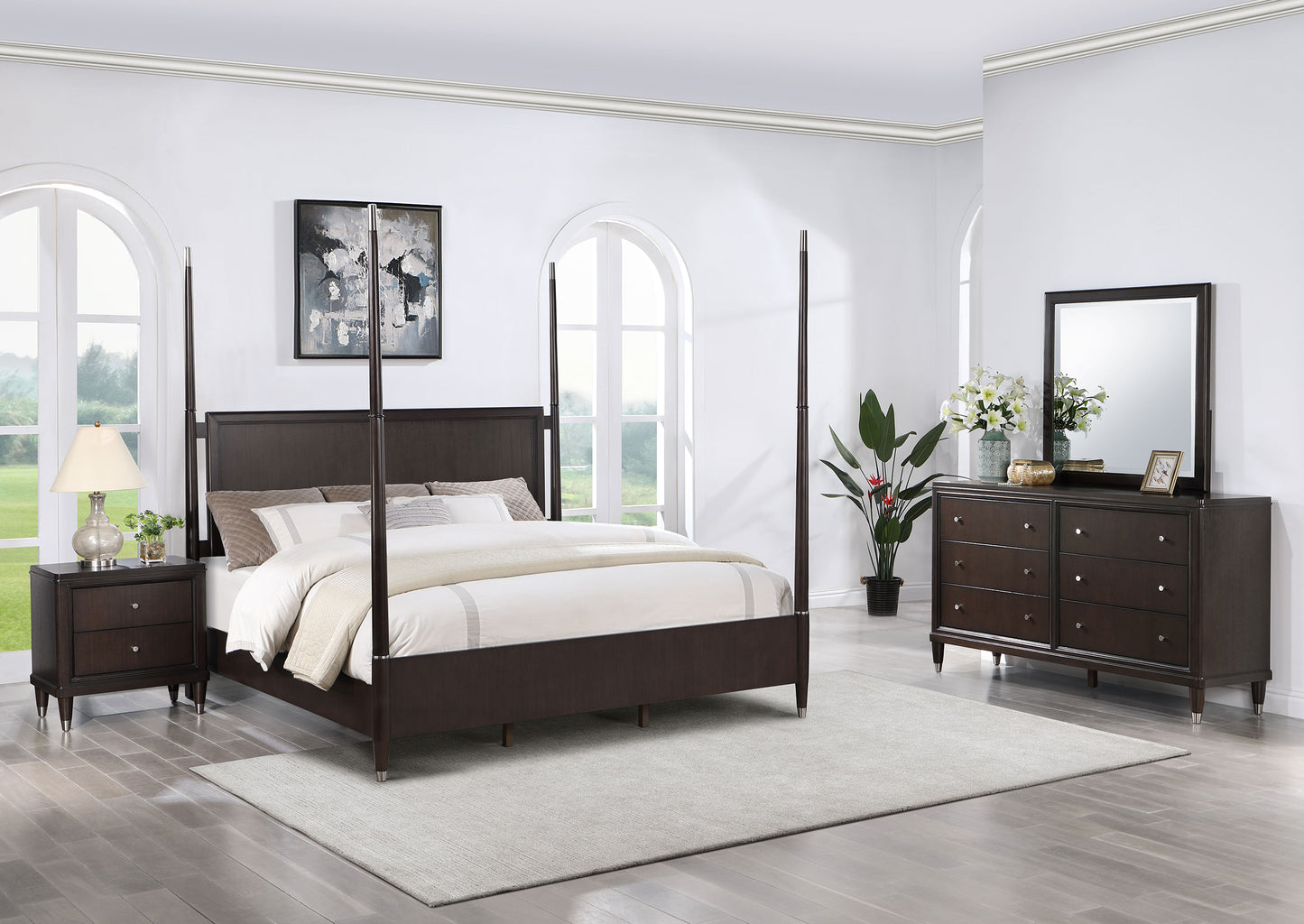 Emberlyn 4-piece Eastern King Bedroom Set Brown