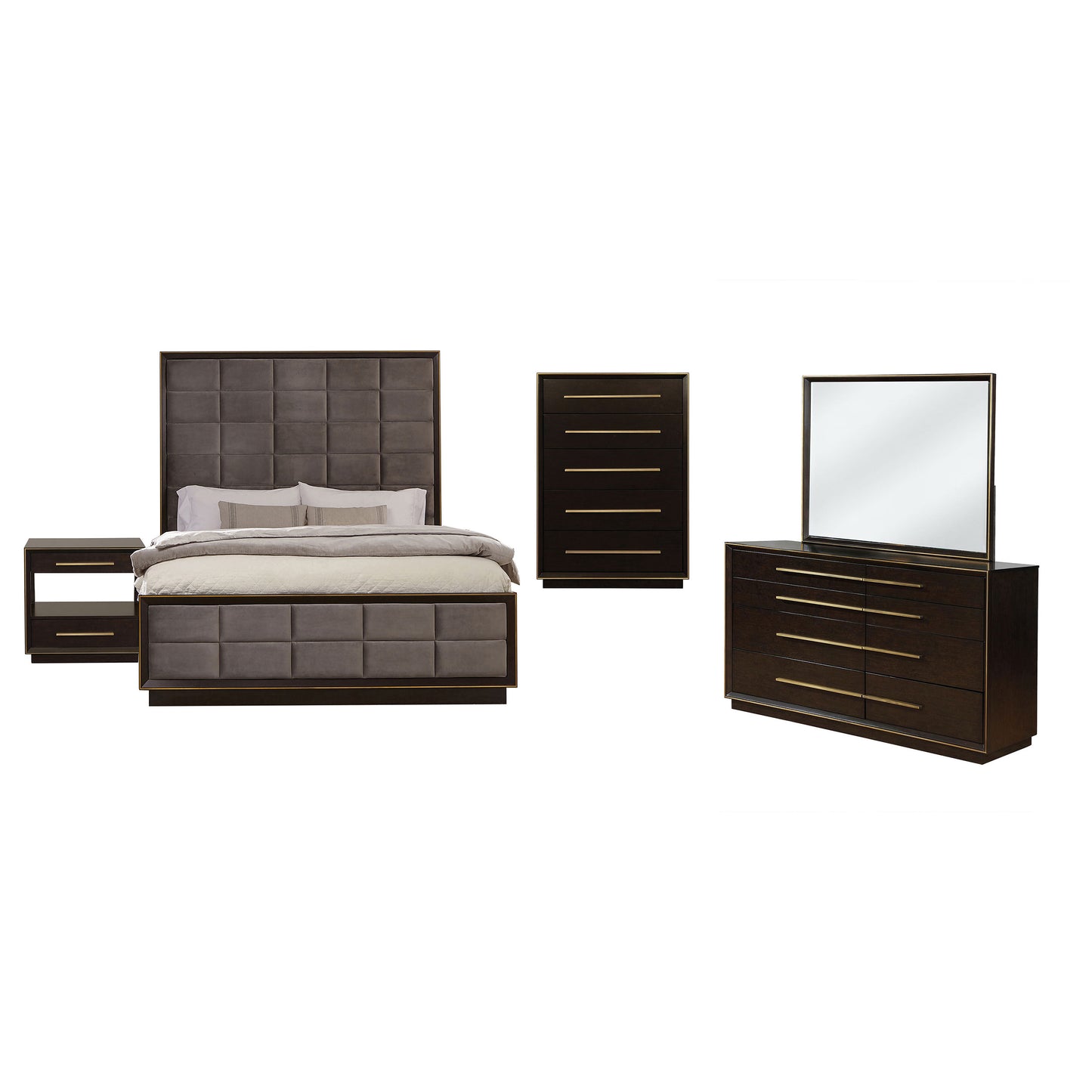 Durango 5-piece Queen Bedroom Set Smoked Peppercorn