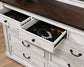 Hillcrest 9-drawer Dresser Distressed White