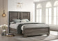 Janine Wood Eastern King Panel Bed Grey