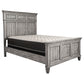 Avenue Wood Eastern King Panel Bed Weathered Grey