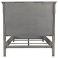 Avenue Wood Eastern King Panel Bed Weathered Grey