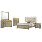 Giselle 5-piece Eastern King Bedroom Set Rustic Beige