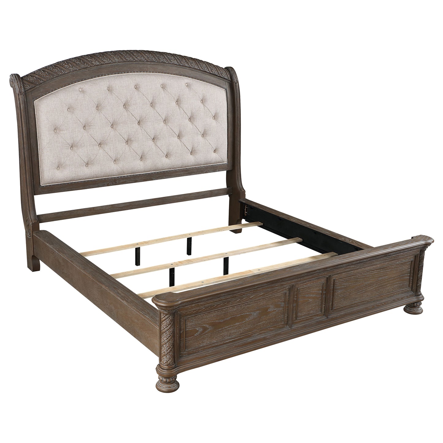 Emmett Wood Queen Sleigh Bed Walnut