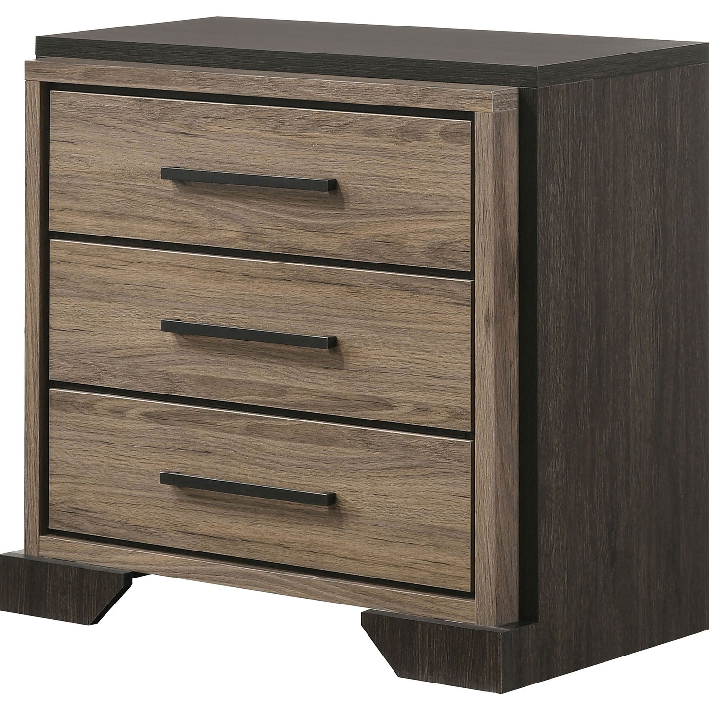 Baker 3-drawer Nightstand Light Taupe