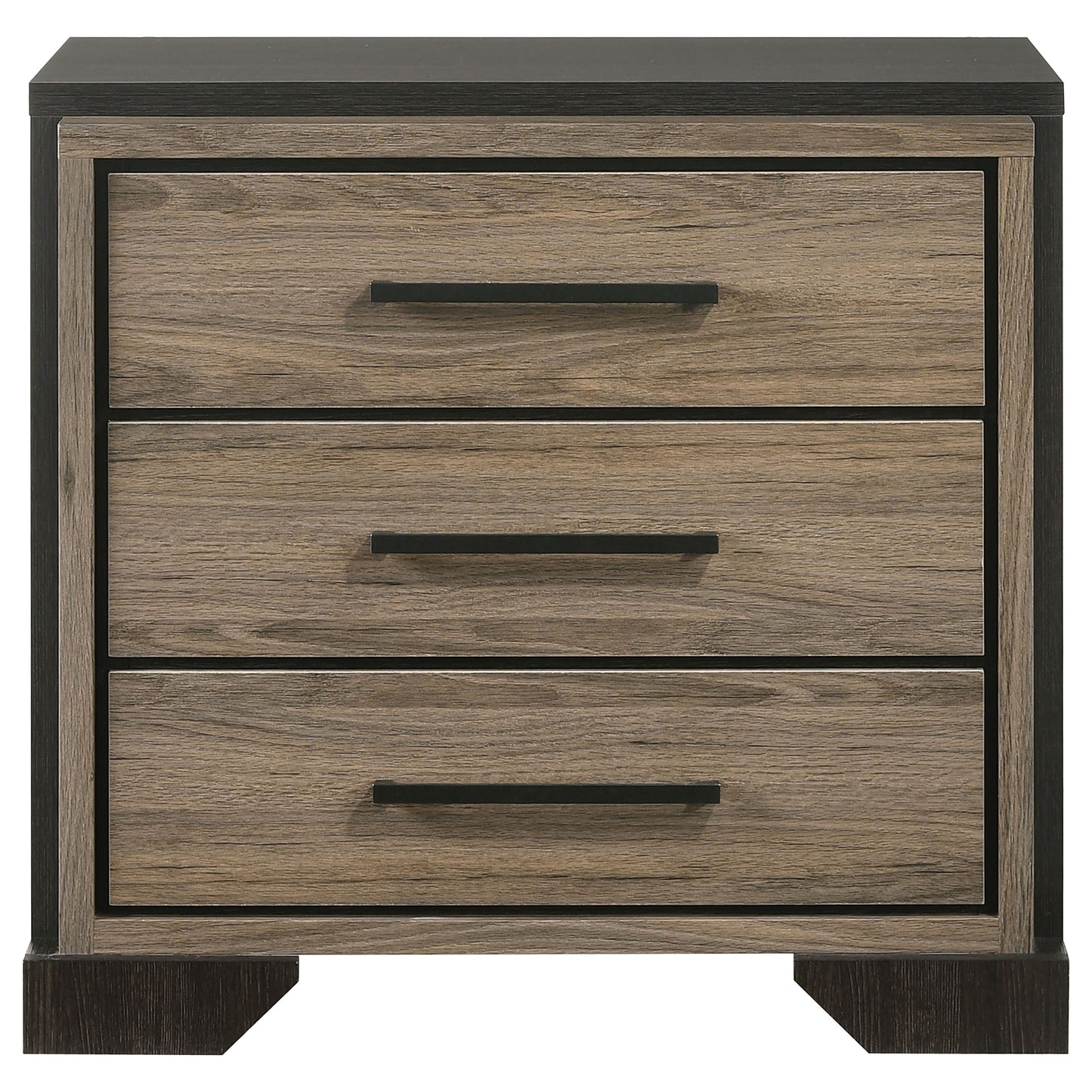 Baker 3-drawer Nightstand Light Taupe