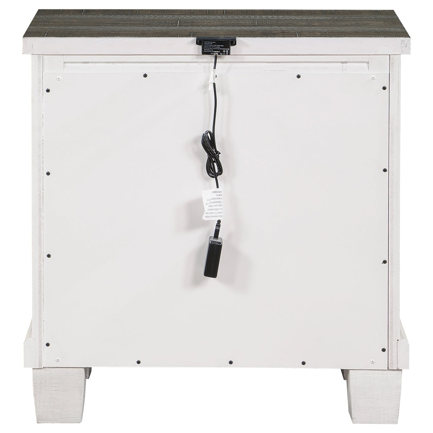 Lilith 2-drawer Nightstand Distressed White