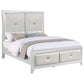 Larue Wood Eastern King Panel Bed Silver