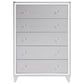 Larue 5-drawer Bedroom Chest Silver