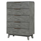 Nathan 5-drawer Bedroom Chest Grey