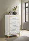 Lucia 5-drawer Bedroom Chest of Drawers White