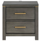 Kieran 2-drawer Nightstand Grey