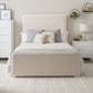 Anastasia Upholstered California King Panel Bed Pearl White