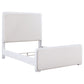 Anastasia Upholstered Queen Panel Bed Pearl White