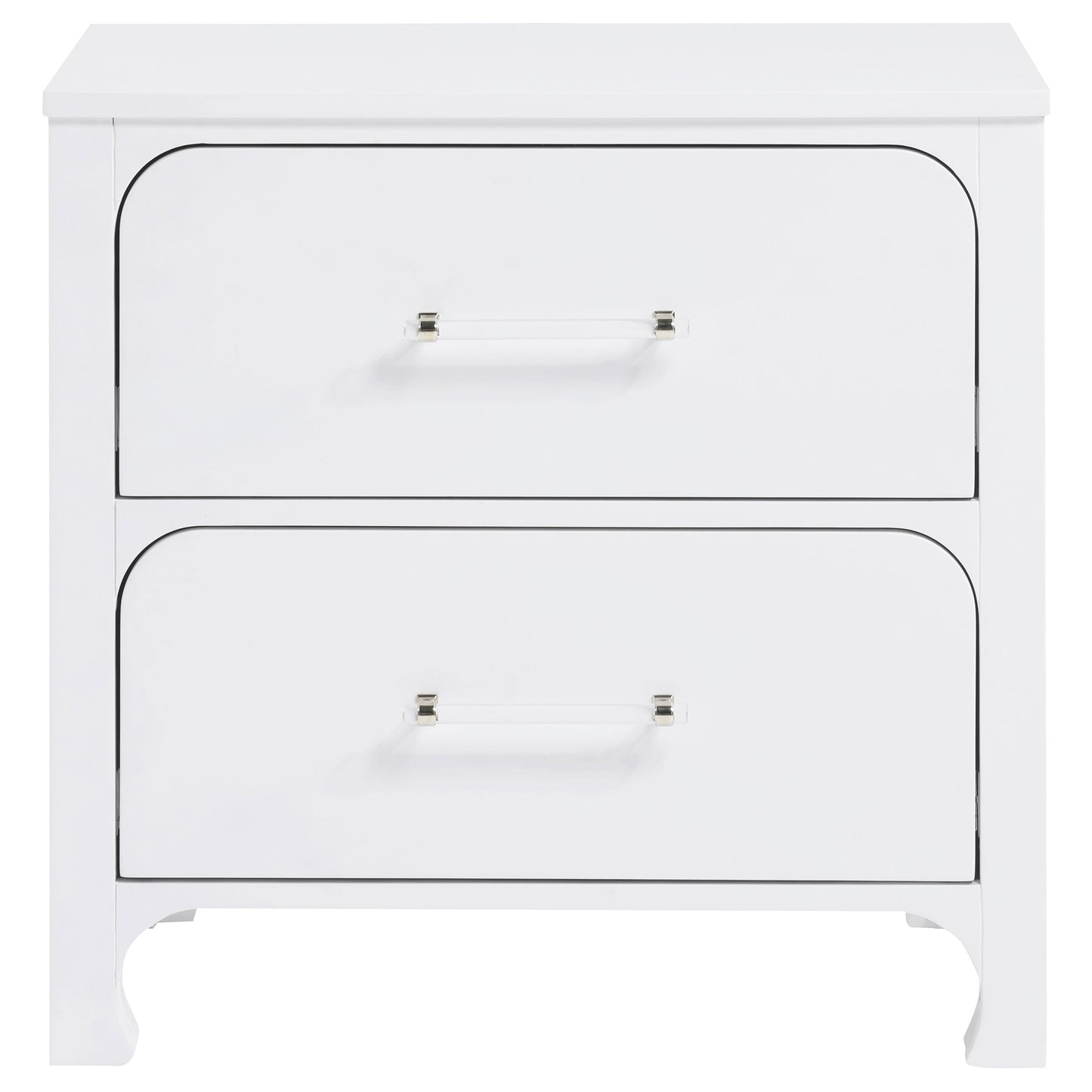 Anastasia 2-drawer Nightstand Pearl White