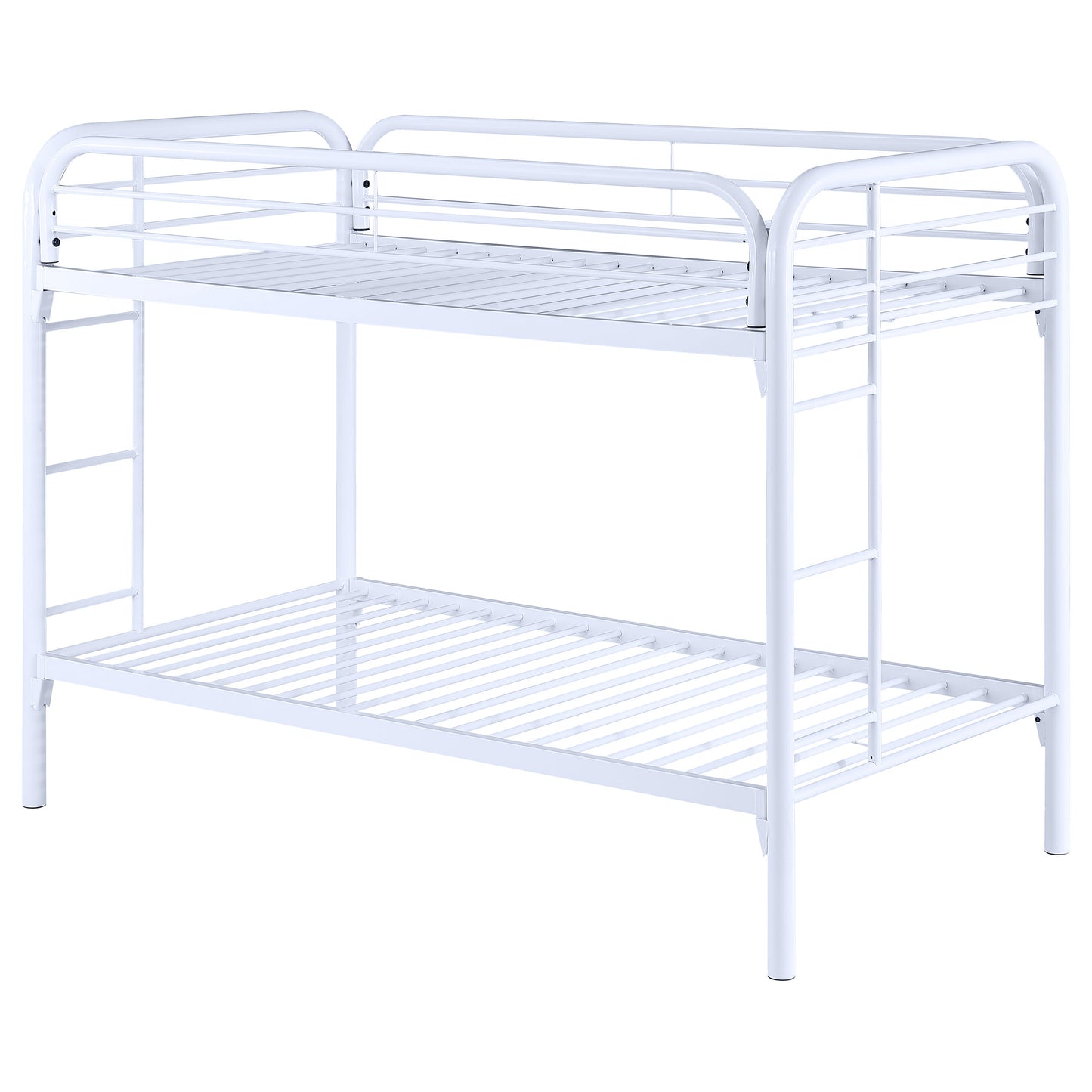 Morgan Metal Twin Over Twin Bunk Bed White