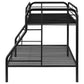 Morgan Metal Twin Over Full Bunk Bed Black