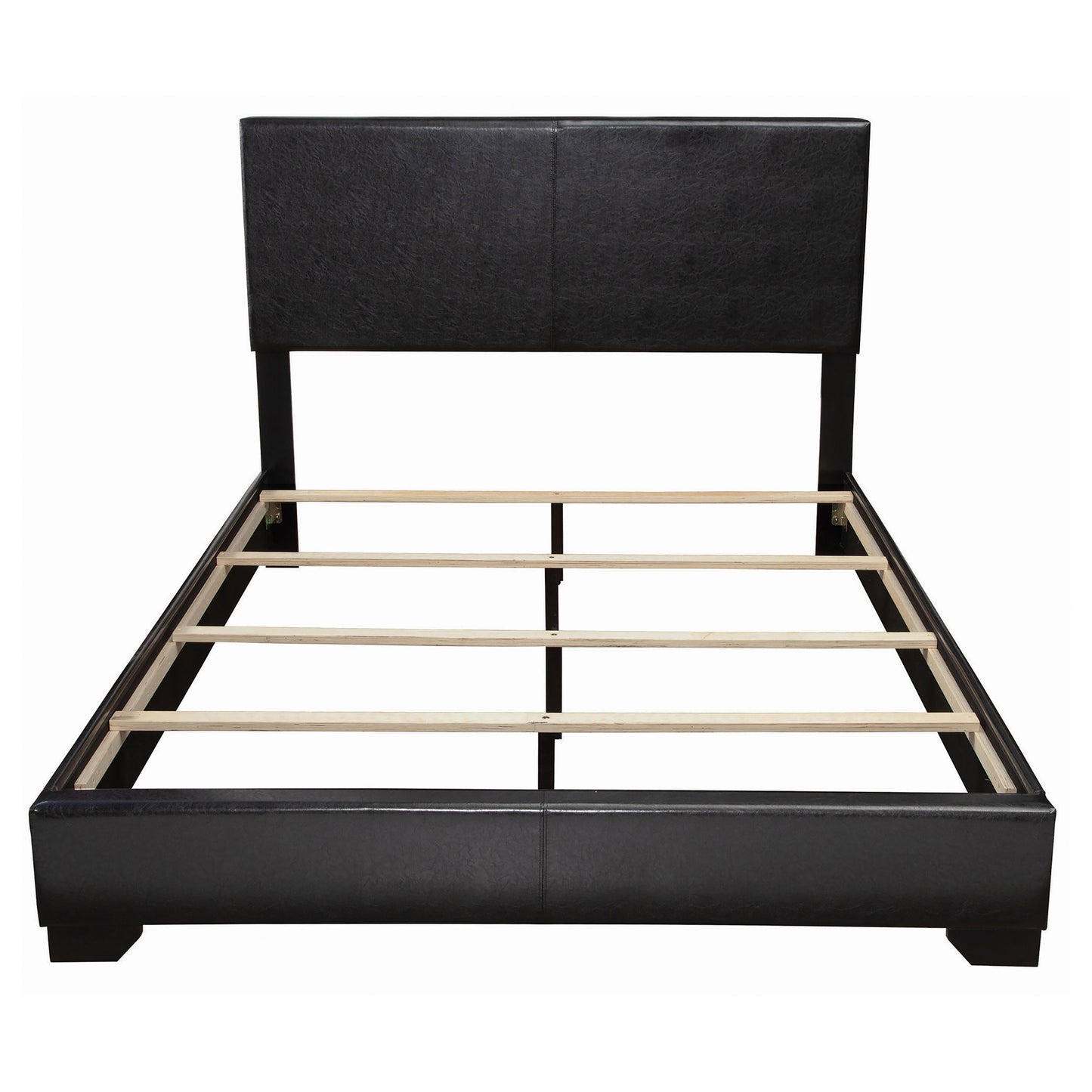 Conner Upholstered Eastern King Panel Bed Black