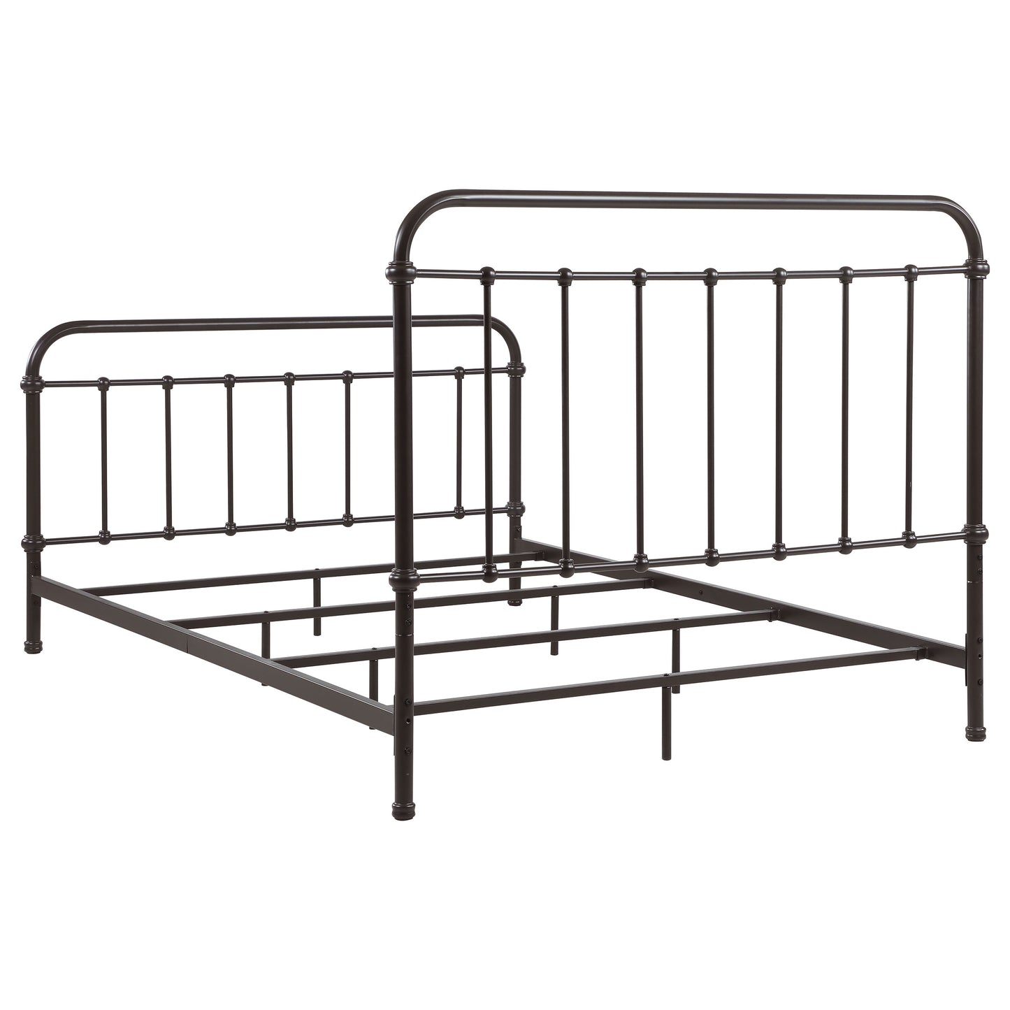 Livingston Metal Eastern King Open Frame Bed Dark Bronze